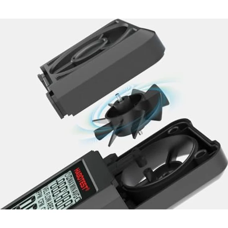 Habotest HT605, Digital Anemometer mit 8-flügeliger Messmühle, Windgeschwindigkeits- und Temperaturmessung – Bild 4