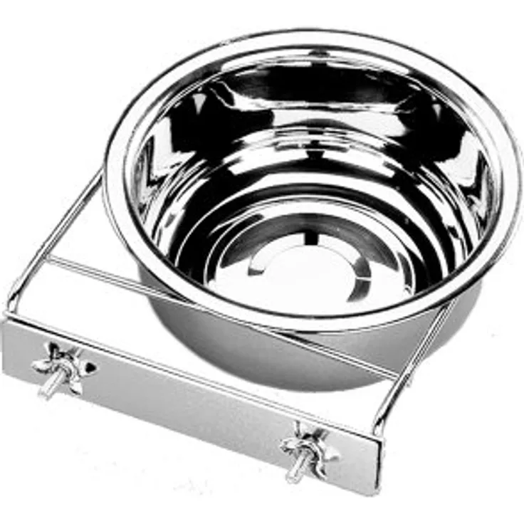 Nobby Edelstahlnapf mit Befestigung, Ring mit Schraube, 23,0 cm 2,35 ltr, 1 Stück