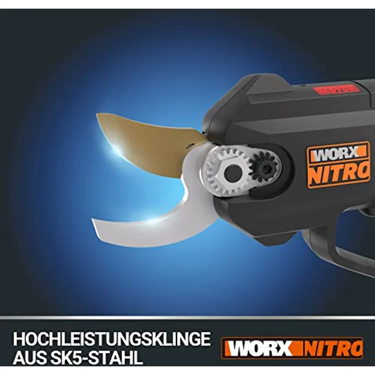 Worx NITRO WG330E Akku Astschere 20V - Müheloses Schneiden dank elektrischen Antrieb, Bürstenloser Motor, inkl. 2Ah Akku und Ladegerät – Bild 3