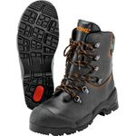 STIHL Schnittschutzstiefel "Function", Gr. 46, Klasse 1 (20 m/s), robustes Rindsvollleder, rutschfeste Laufsohle, wasserabweisend und atmungsaktiv