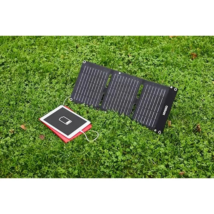 OSRAM BATTERYcharge SOLAR 20W, Faltbares Monokristallines Solarmodul mit USB-Anschluss für mobiles Laden, Wasserfest und robust – Bild 3