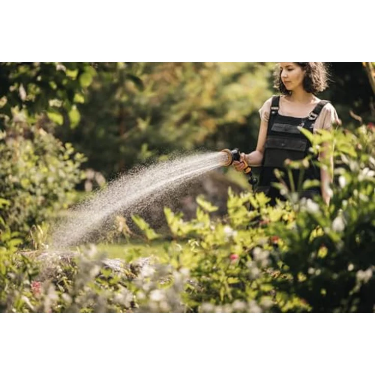 Fiskars Sprühpistole Comfort Multi 5, Gartenbrause mit 5 Funktionen, stufenlos regelbarem Durchfluss und ergonomischem Frontregler – Bild 12