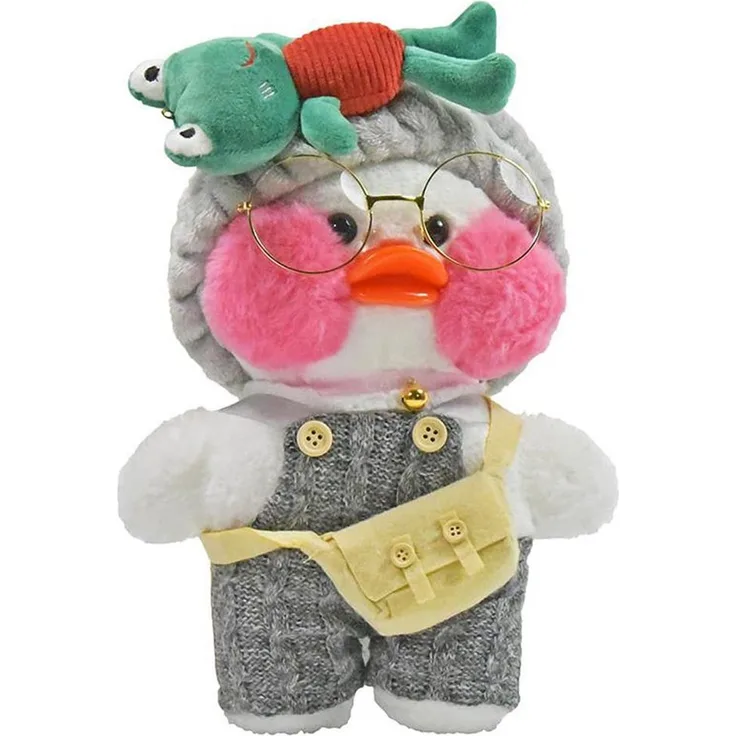 OTTO Tierkuscheltier Kuscheltier Ente weiß "Lala Funfun" mit Outfit - ca. 29 cm