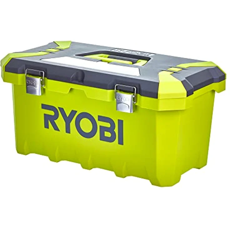 Werkzeugkasten 49 cm - 33 L - RYOBI Werkzeugkoffer Werkzeugkiste mit Metallbefestigungen – Bild 2