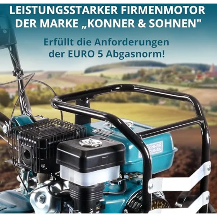 Könner & Söhnen Benzinmotorhacke KS 9HP-1350G-3 (400), 1-St., Benzin-Bodenhacke mit 134 cm P_flugbreite – Bild 4