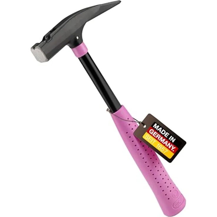 PICARD Latthammer Pink Edition, Nr. 626M, 760g glatt, mit magnetischem Nagelhalter, GS-geprüft, ergonomischer Griff, korrosionsgeschützt, 32 cm, Made in Germany seit 1857