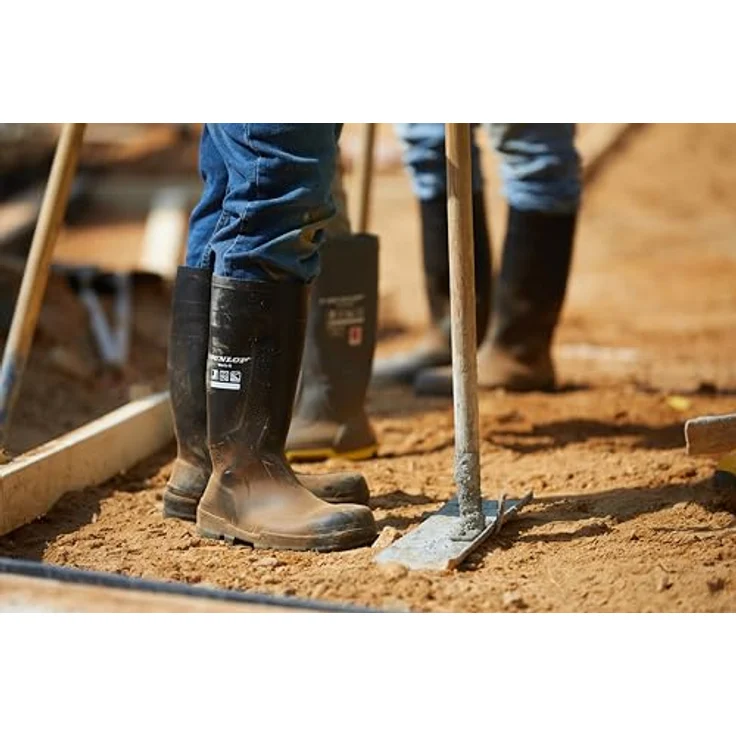 Dunlop Work-it full safety, Sicherheitsstiefel S5, wasserdicht, PVC, Größe 43, schwarz – Bild 8