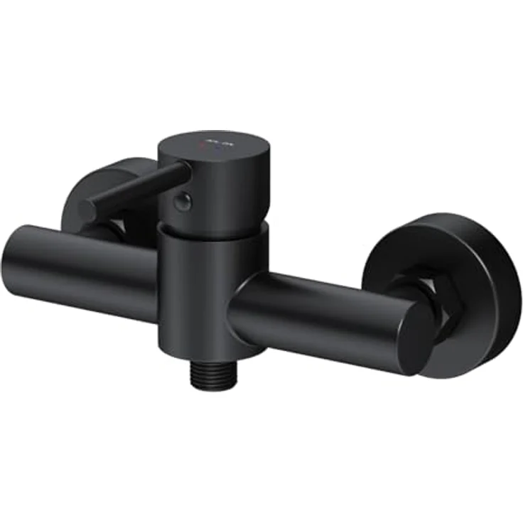 AM.PM Spike Duscharmatur, Einhebelmischer mit SoftMotion Keramikkartusche, Schwarz, 2-Loch-Installation – Bild 1