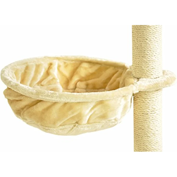 nanook Liegemulde für kräftige Katzen, Schlafmulde und Aussichtsplattform für Kratzbäume, kuscheliges Katzenbett zum Nachrüsten, 40 cm Ø, Tiefe 12 cm, metallverstärkter Rahmen, passend zu Kratzbäumen Sigurd und Niklas – Bild 3