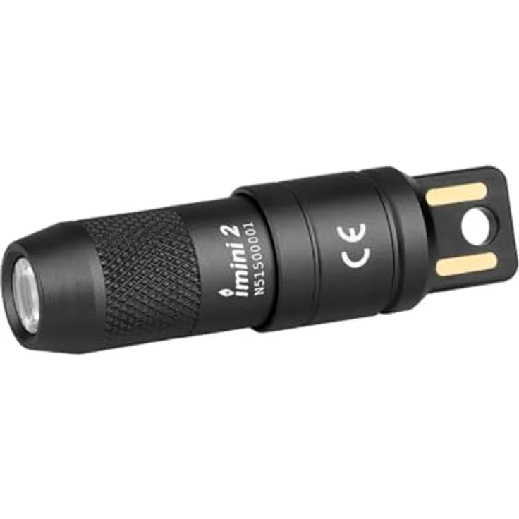 OLIGHT imini 2 EDC Lampe, Wiederaufladbar, 50 Lumen, magnetische Basis, Farbe: schwarz – Bild 1