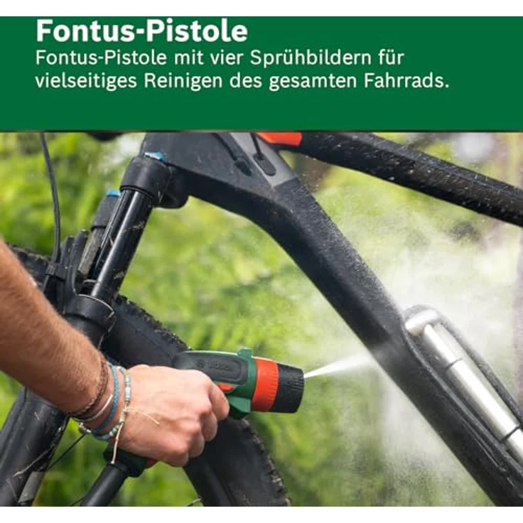 BOSCH Mobiler Bike Cleaner Fontus, Akku-Hochdruckreiniger mit 6-Liter-Wassertank und 20 bar Druck, ohne Akku und Ladegerät – Bild 4