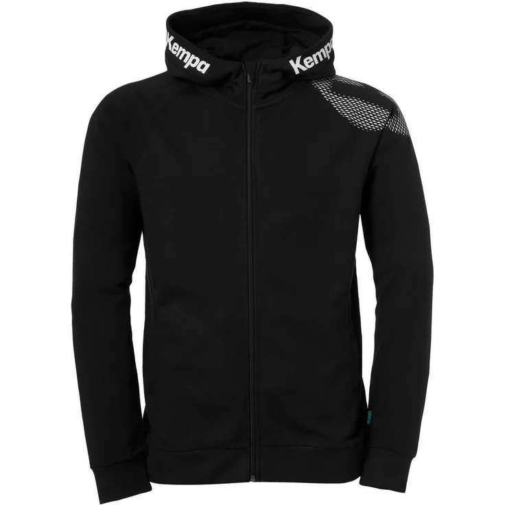 Kempa Kapuzenjacke Core 26 Unisex 2003663_01 schwarz L, Handball-Equipment für Teamplayer und Vereins-Helden