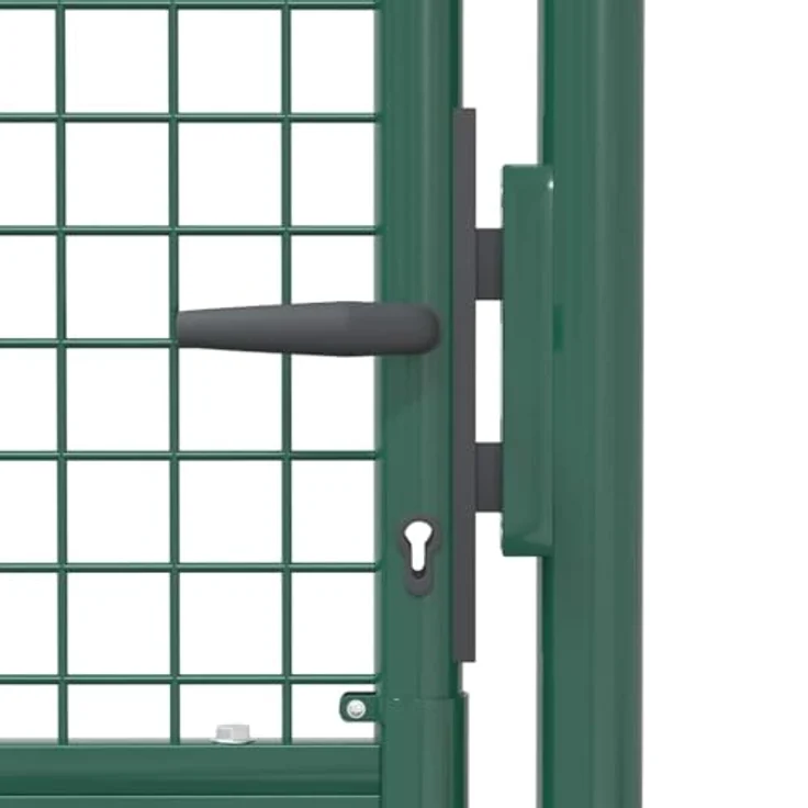 vidaXL Zauntor Stahl 100x200 cm grün – Bild 8