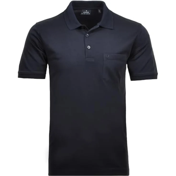RAGMAN Poloshirt Herren Poloshirt - Oberteil, Softknit-Polo in einemfarbigen Design – Bild 2