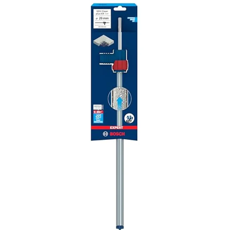 Bosch EXPERT SDS Clean plus-8X Hammerbohrer-Set Ø 20,0 mm für chemische Verankerungen, professionelles Zubehör Bohrhammer – Bild 2