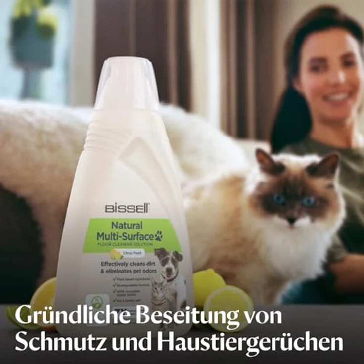 BISSELL Natural Multi Surface 1L PET Universal Reinigungsmittel – Bild 2
