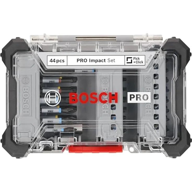 Bosch 44x PRO Impact Set, 44-tlg. (200 x 107 mm, Professional Zubehör Schraubendreher, Schraubendreher) – Bild 1
