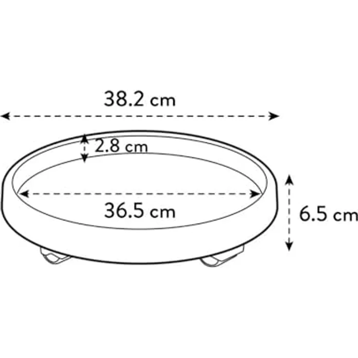 elho universal Planttaxi 40 ? Runder Untersetzer mit Rollen für jede Art von Pflanzentopf in Anthrazit ? Für gesunde und frische Pflanzen ? Ø 39,5 x H 5,1 cm – Bild 4