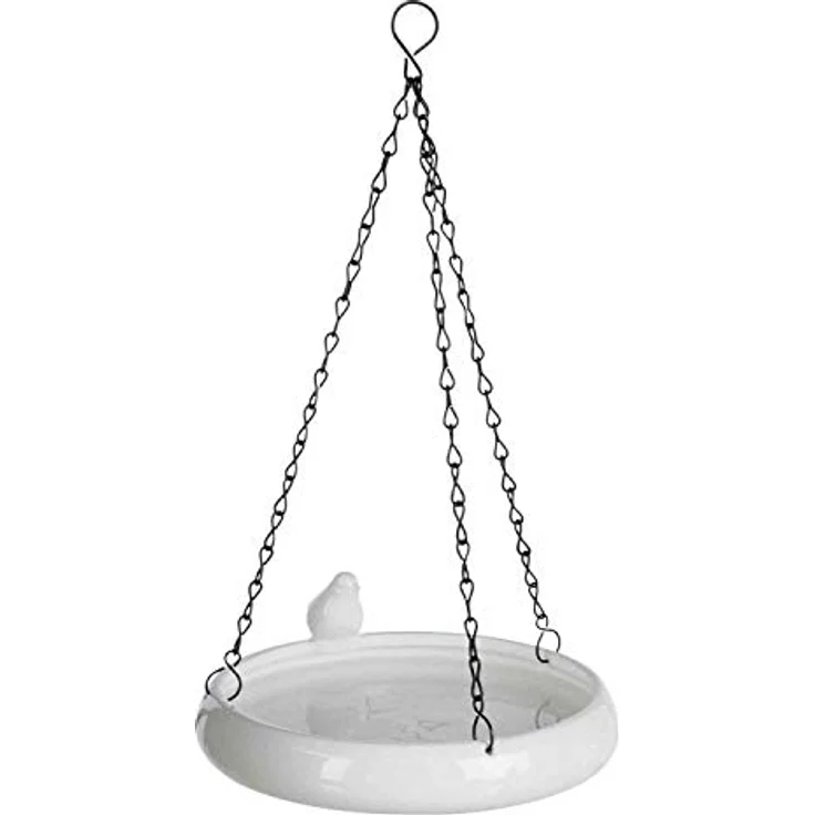 Trixie 55629 Vogeltränke hängend, Keramik, 500 ml/ø 21 cm, weiß – Bild 2