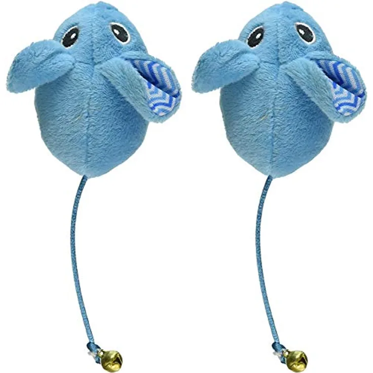 ALL FOR PAWS Twinkly Twin Mice Katzenspielzeug, 6 cm