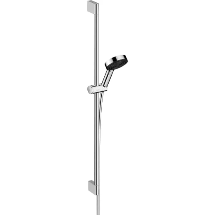 hansgrohe Duschset Pulsify Select S, Duschkopf mit Schlauch und Halterung, verstellbar, Handbrause mit 3 Strahlarten Relaxation, Chrom – Bild 1