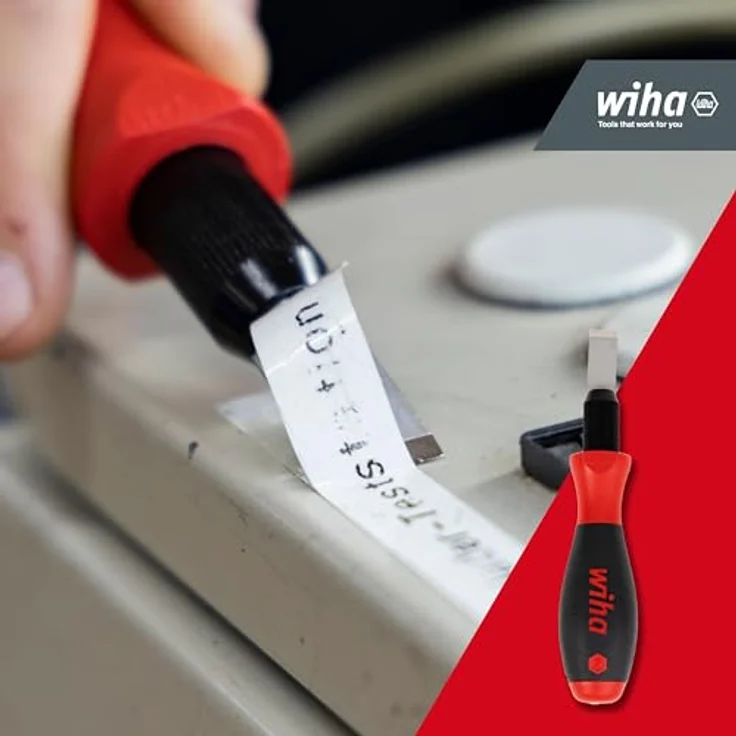 Wiha Universalschaber Set - Schaber zum Entfernen von Farbresten oder Etiketten - Inkl. 10 Ersatzklingen – Bild 2