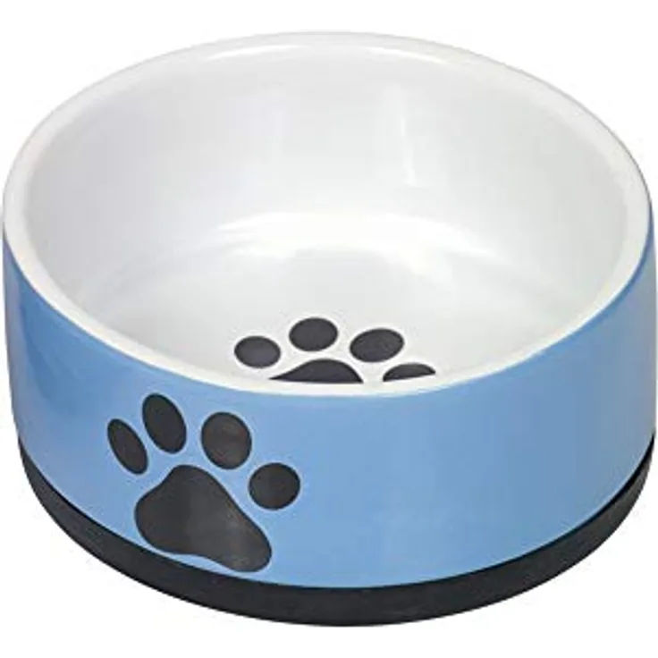 Nobby Keramik Napf Paw, blau Ø 14 x 6,5 cm, 0,4 l, 1 Stück