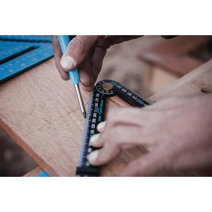 OX Tools Pro Tuff Zollstock Winkelsucher Bolzenabstand ABS 600 mm (schwarz) – Bild 4