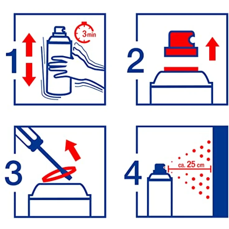 edding Sprühfarbe 5200, 200 ml Permanentspray, seidenmatt, wasserfest und lichtecht, für verschiedene Oberflächen – Bild 3