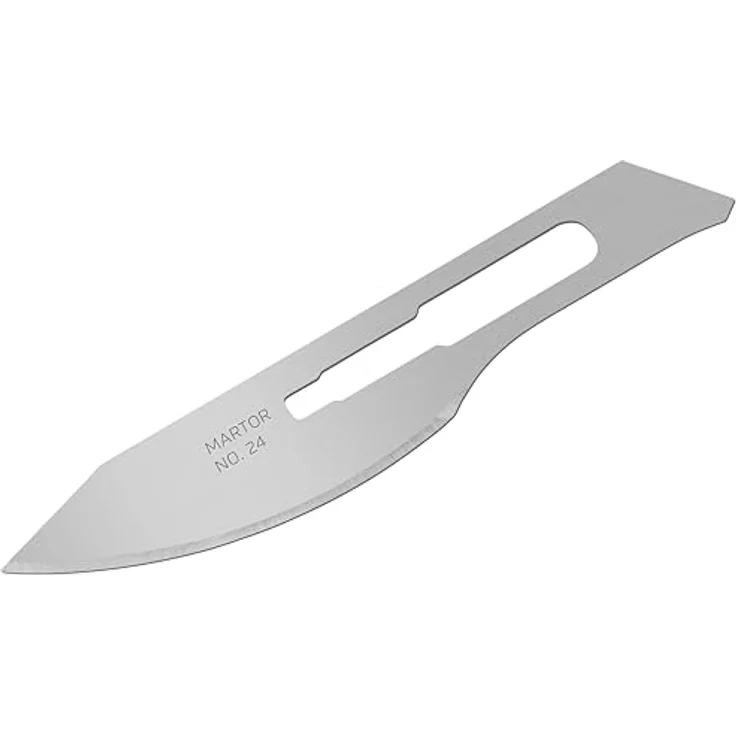 MARTOR Skalpellklingen Nr. 24, 10 x Ersatzklingen für Grafikmesser, 10,5 mm, scharf, 1-fach nutzbar – Bild 2
