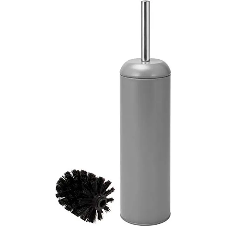 bremermann WC-Garnitur Rialto, WC-Bürste Standbürste, Edelstahl/Metall (grau)