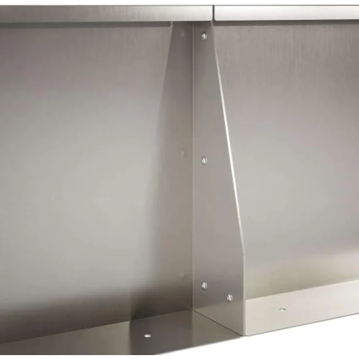 vidaXL Beetumrandung Stützmauer, 4 Stück, 100 x 12 x 40 cm, wetterfester Edelstahl, Silber, modulares Design für flexible Anordnung – Bild 4