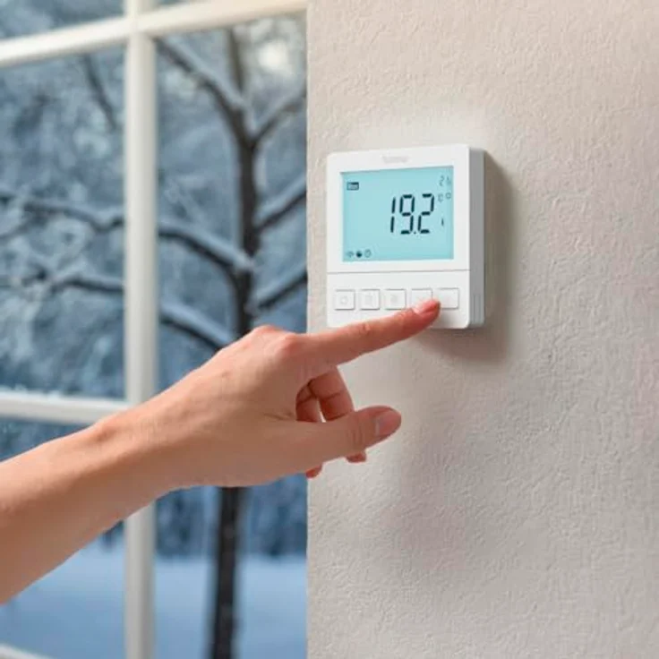 Hama Raumthermostat Fußbodenheizung, programmierbar, Smart Home Thermostat mit App-Steuerung für Android, iOS, Alexa, Google Assistant, Siri, Unterputz, weiß – Bild 5