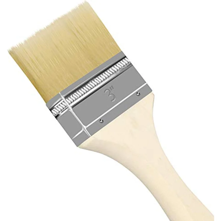 Kurtzy Pinselset 12-er Pack – 76,2mm Pinselkopf, Malerpinsel Größe 21cm - Pinsel Set für Farben, Lack, Beizen, Klebstoffe - Flachpinsel, Lasurpinsel, Lackpinsel für Malerbedarf, zum Streichen, DIY – Bild 4