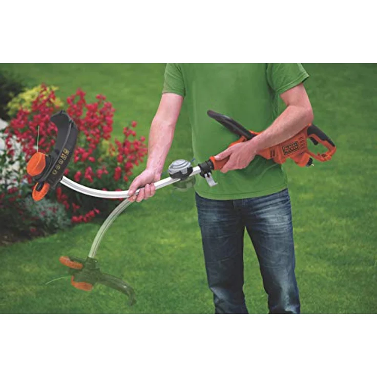 Black+Decker Elektro-Motorsense (900W, E-Drive Technologie, 35 cm Schnittbreite, Kantenschnittfunktion, 8 Hochleistungsfäden) GL9035 – Bild 6