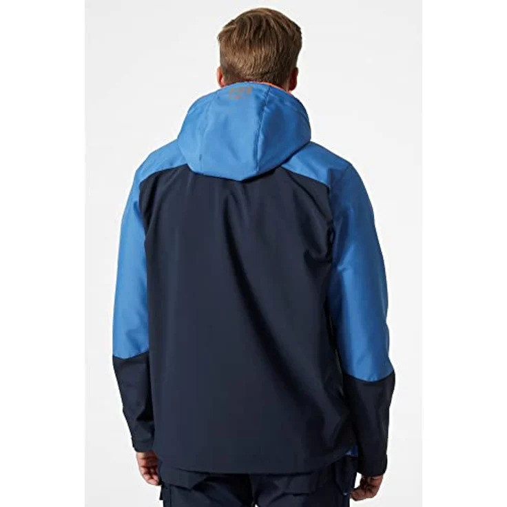 Helly Hansen workwear Arbeitsjacke Helly Hansen Softshelljacke Oxford, Bequeme Regen- und Windjacke mit verlängertem Rücken, blau – Bild 3