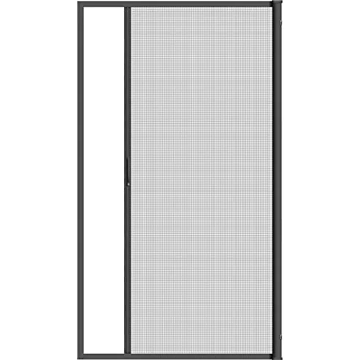 Schellenberg 70897 Balkontür Rollo, Insektenschutzrollo Tür, Fiberglasgewebe, individuell kürzbar, 160 x 225 cm, Anthrazit – Bild 1