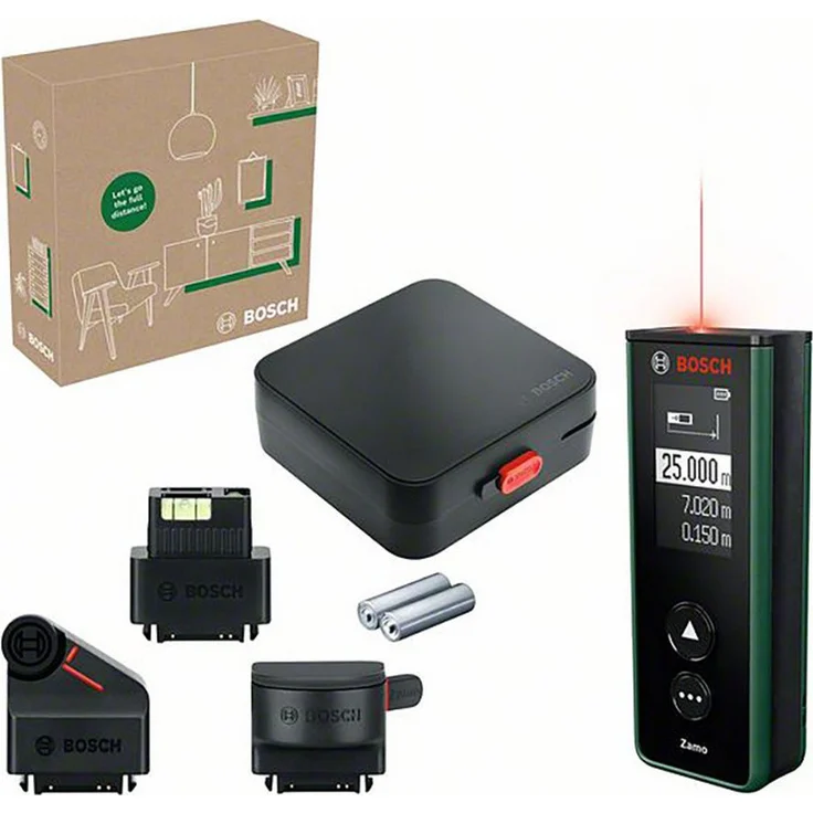 Bosch Home & Garden Zamo Set Laser-Entfernungsmesser mit Messbereich bis 25 m, IP54 - Preisvergleich – Bild 1