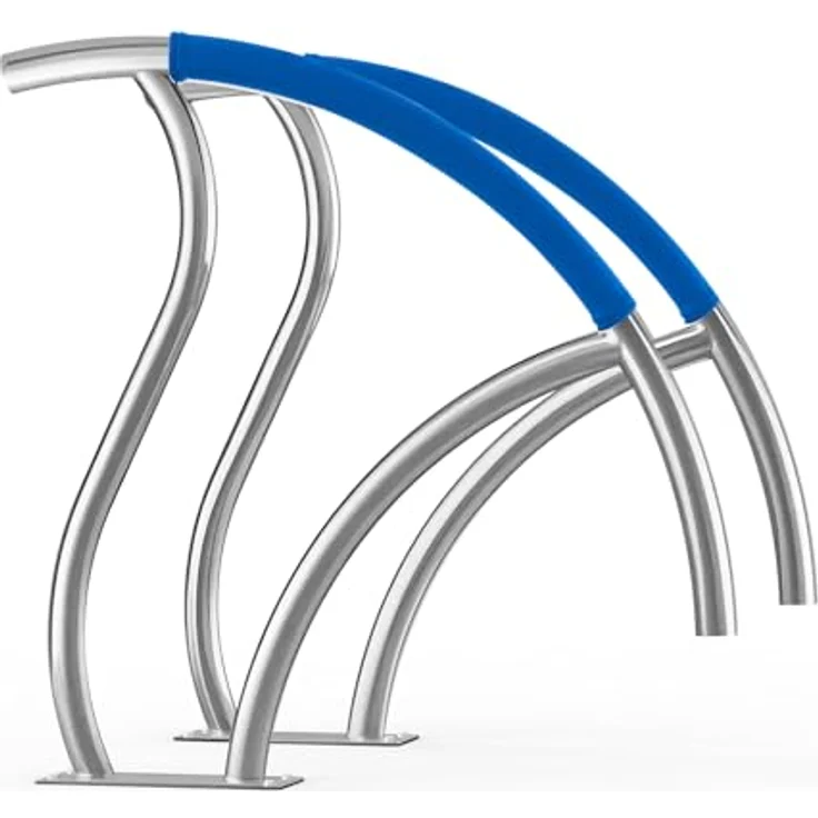 VEVOR Pool-Handlauf, 2 Stk., Edelstahl Pooleinstieg mit Grundplatte, 1395 x 810 x 100 mm, Haltegriff für Innen-/Außenpools, silberweiß – Bild 9