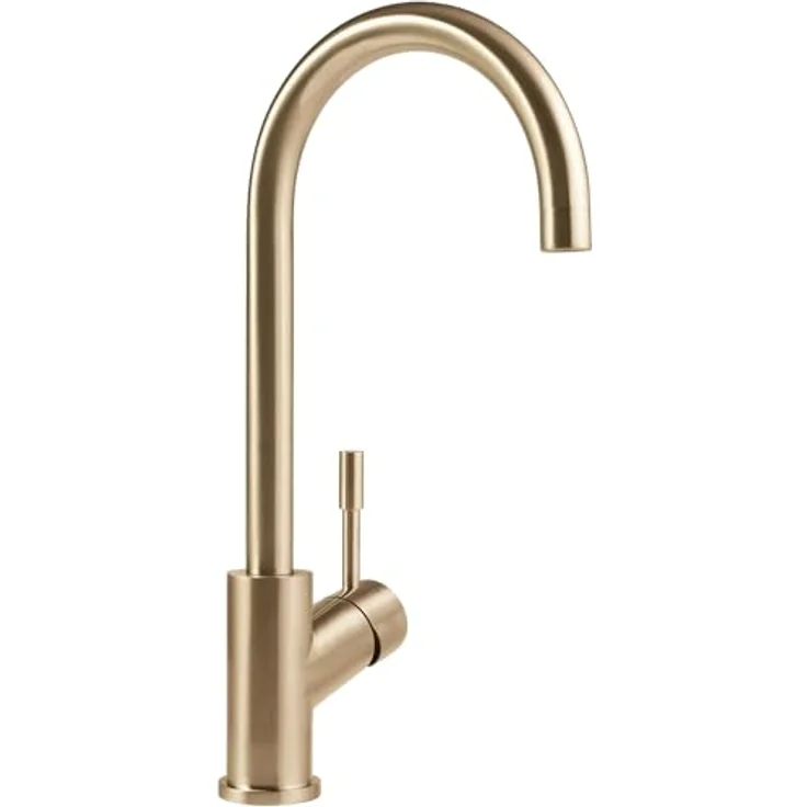 Villeroy & Boch Küchenarmatur 92530003, Edelstahl massiv in Gold, 360° Schwenkbereich, keramische Dichtungen, Durchflussmenge 14,0 l/min – Bild 1