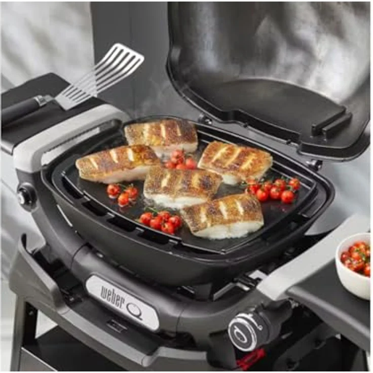 Weber Grillplatte, Full-Size Plancha aus porzellanemailliertem Gusseisen, antihaftbeschichtet für Q1000N-Serie – Bild 4