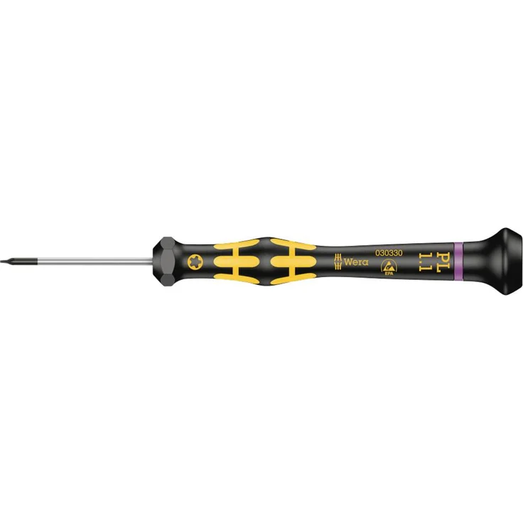 Wera 1573 Pentalobe ESD Kraftform Micro PL 1.4 ESD Pentalobe-Schraubendreher, elektrostatisch abgesichert, mit Black Point-Spitze – Bild 1