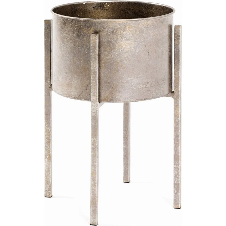 Haku Blumenständer Blumensäule DONA 4, Metall, grau, 5 g
