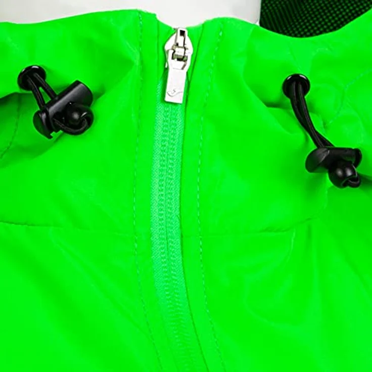 Joma Running Night, Herren Laufjacke mit verstellbarer Kapuze und reflektierendem Logo, Grün, Größe L – Bild 10