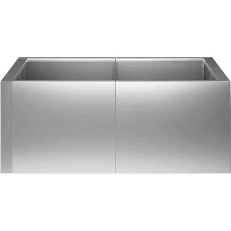 vidaXL Beetumrandung Stützmauer, 8er Set aus verzinktem Stahl, modulare, wetterbeständige Konstruktion, 300 x 100 x 50 cm, Silber – Bild 8