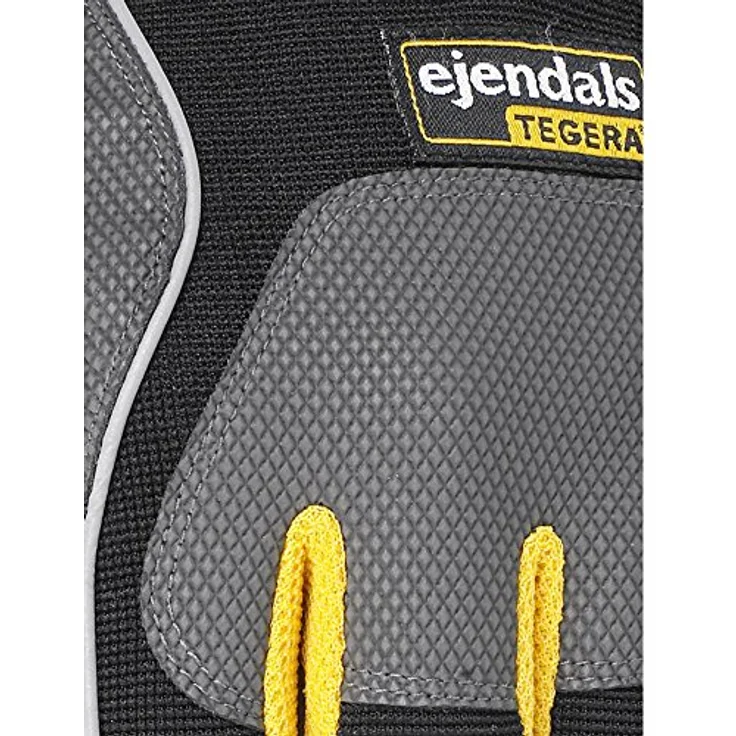 Ejendals 9125-10 Handschuh Tegera 9125'' aus Synthetikleder Größe 10, grau-schwarz-gelb 6 Paar – Bild 3