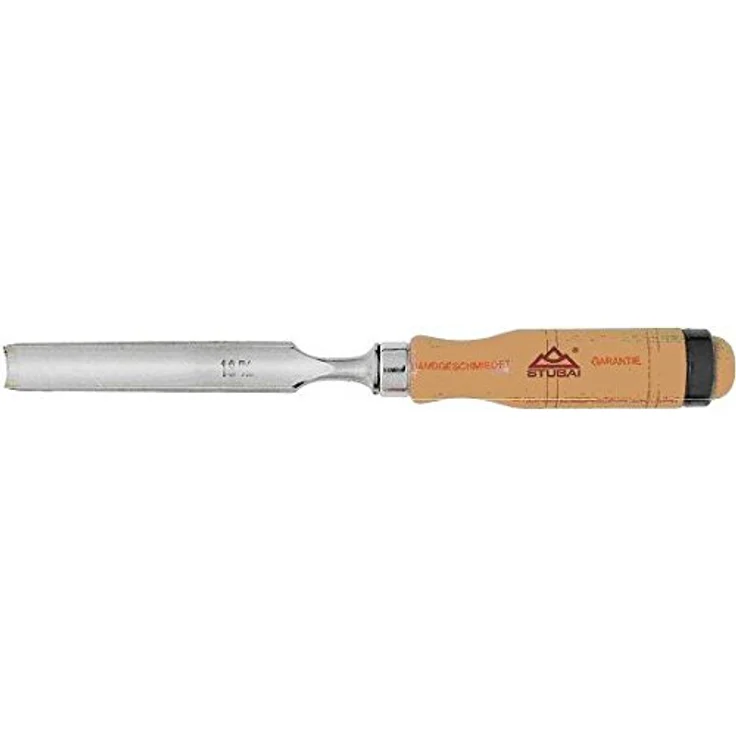 Hohlbeitel mit Holzgriff aus Rotbuche, Stubai Hohleisen 16 mm, Stubai Hohleisen Stemmeisen für präzise Holzbearbeitung, Stechbeitel für Schreiner Tischler – Bild 1