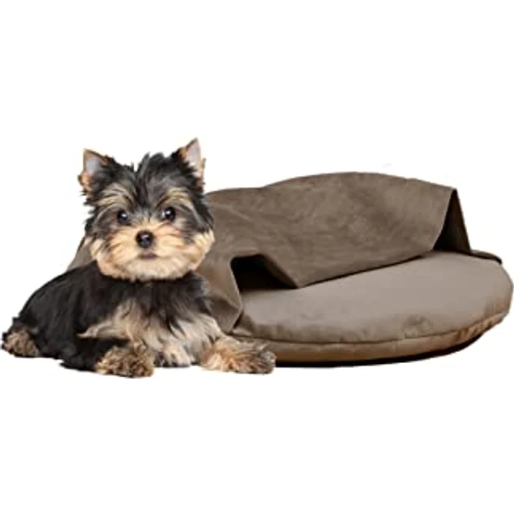 Rohrschneider Hundekissen mit Kuschelhöhle Samt Valley, inkl. Gassibeutel - Wendekissen mit integrierter Höhle, S-M-L, Samtstoff in verschiedenen Größen – Bild 2