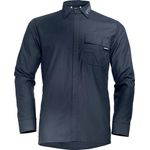 Uvex 8931248 Langarmhemd, Blau, Arbeitshemd mit Störlichtbogen- und Flammschutz, Größe 47
