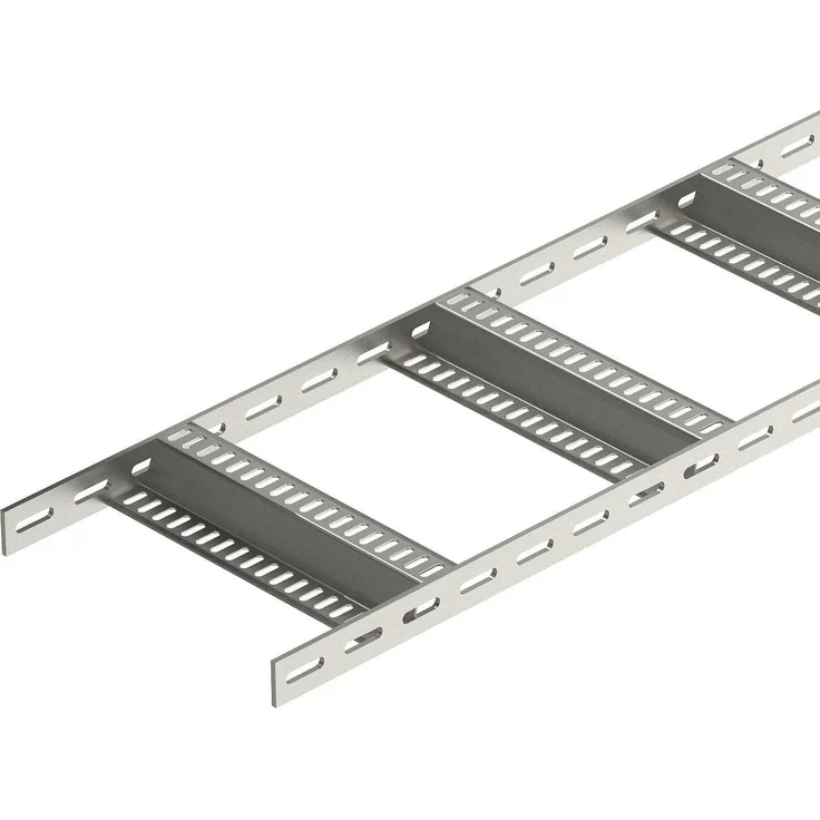 OBO Bettermann Kabelleiter Schiffbau, 300 cm, mit perforierter Seitenleiste und geschweißten Z-Sprossen, lastengeprüft gemäß IEC